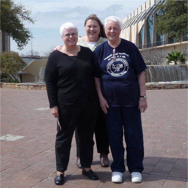 Patty, Em, and Edie at the Tower